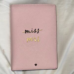 Kate Spade Blush Pink Passport Cover